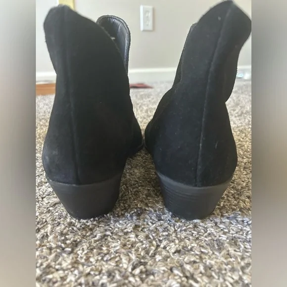 Ruff Hewn Easton black suede leather pull on boots size 10 - Picture 4 of 9